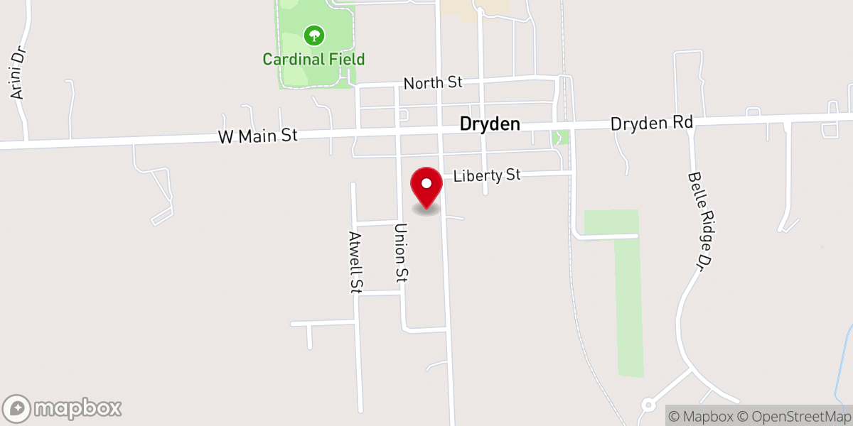 Map showing location of St Johns Episcopal Church