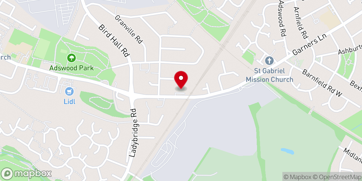 Map showing location of Chelwood Baptist Church