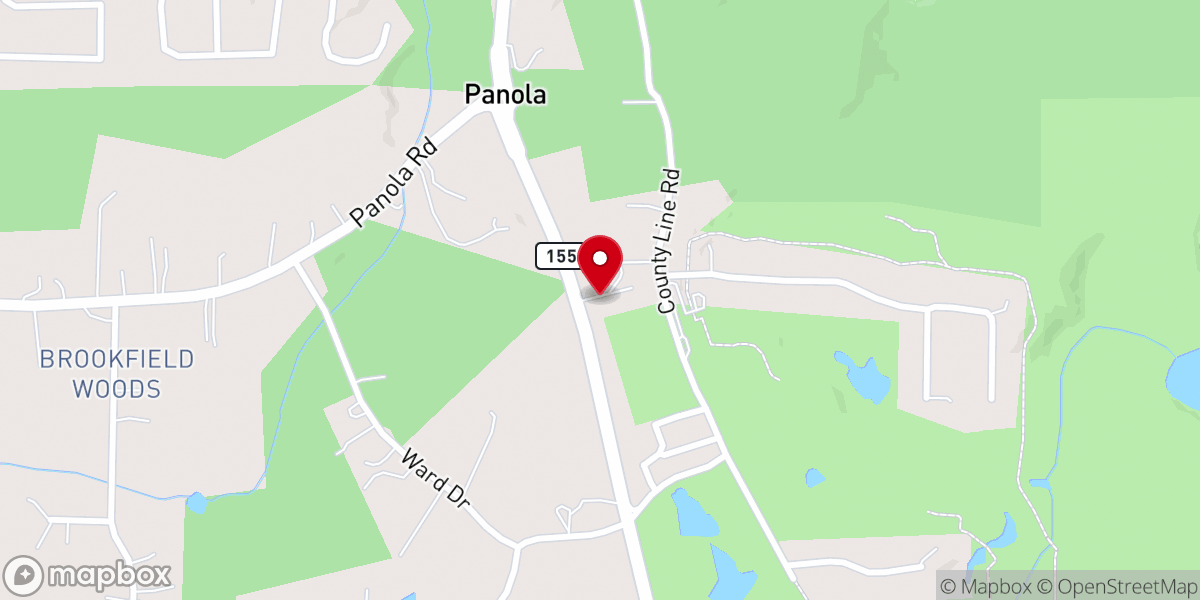 Map showing location of Community Baptist Church