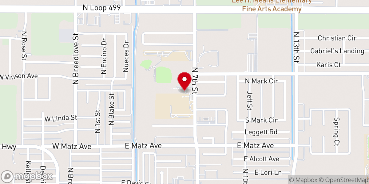 Map showing location of Covenant Presbyterian Church