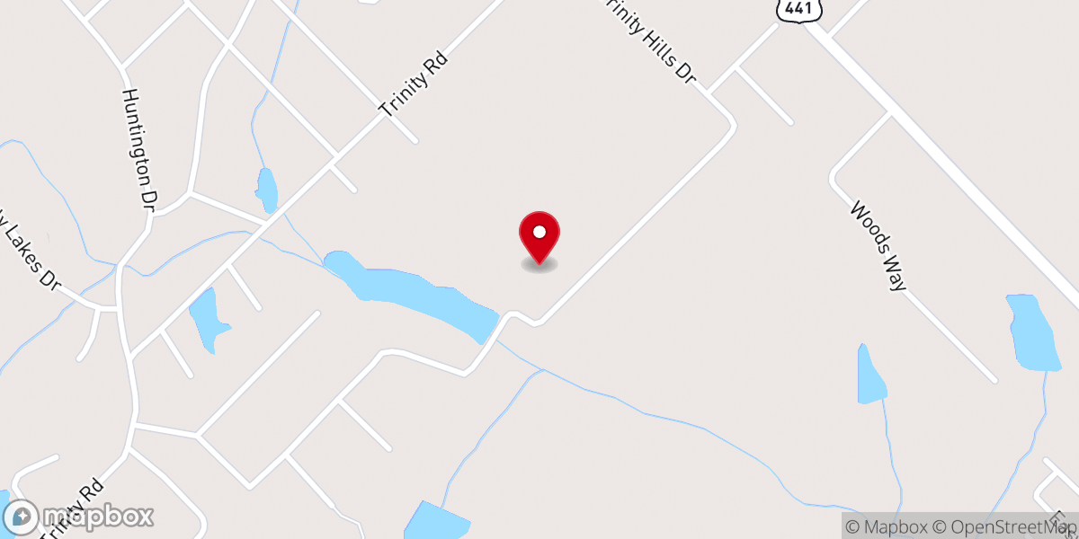Map showing location of Laurens Baptist Association