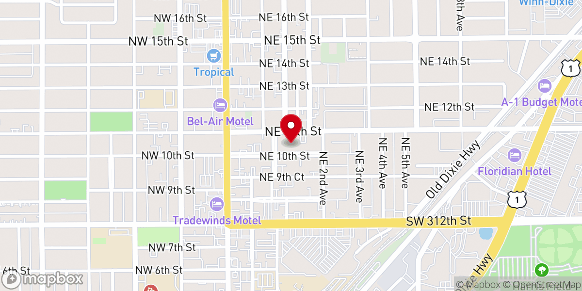 Map showing location of St John's Episcopal Church