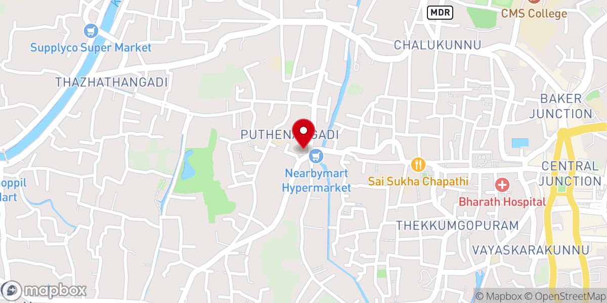 Map showing location of Kurishupally