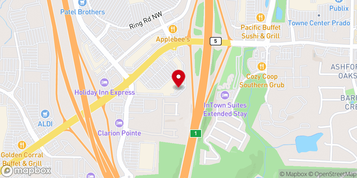 Map showing location of Adventure Air Sports Kennesaw
