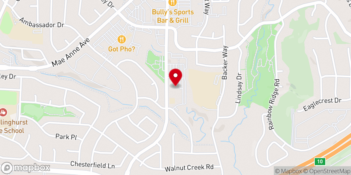 Map showing location of Grace Church Reno