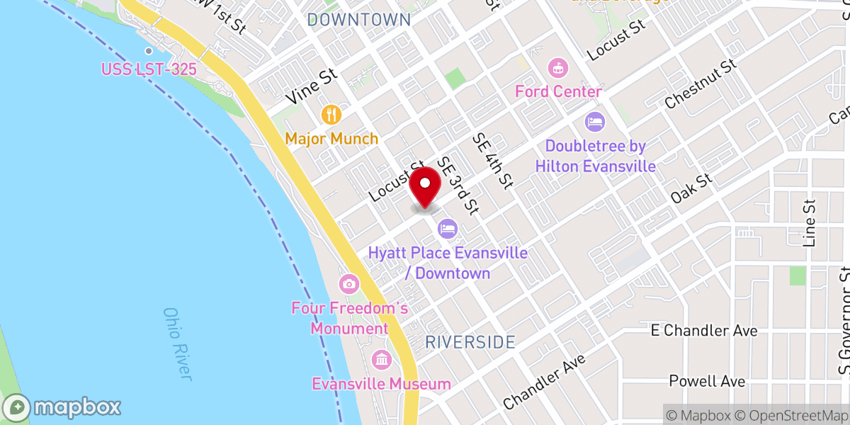 Map showing location of The Gathering Church