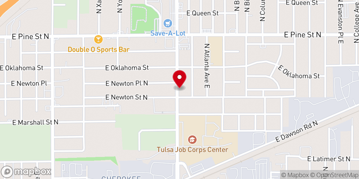 Map showing location of Lewis Avenue International Mission