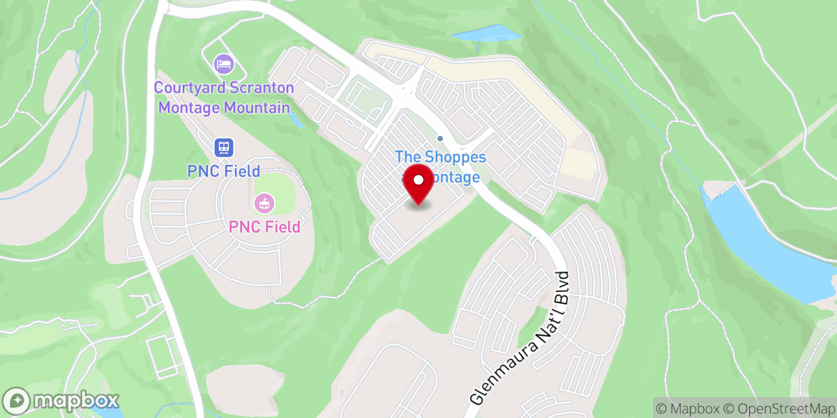 Map showing location of Cinemark Montage Mountain 20 and XD