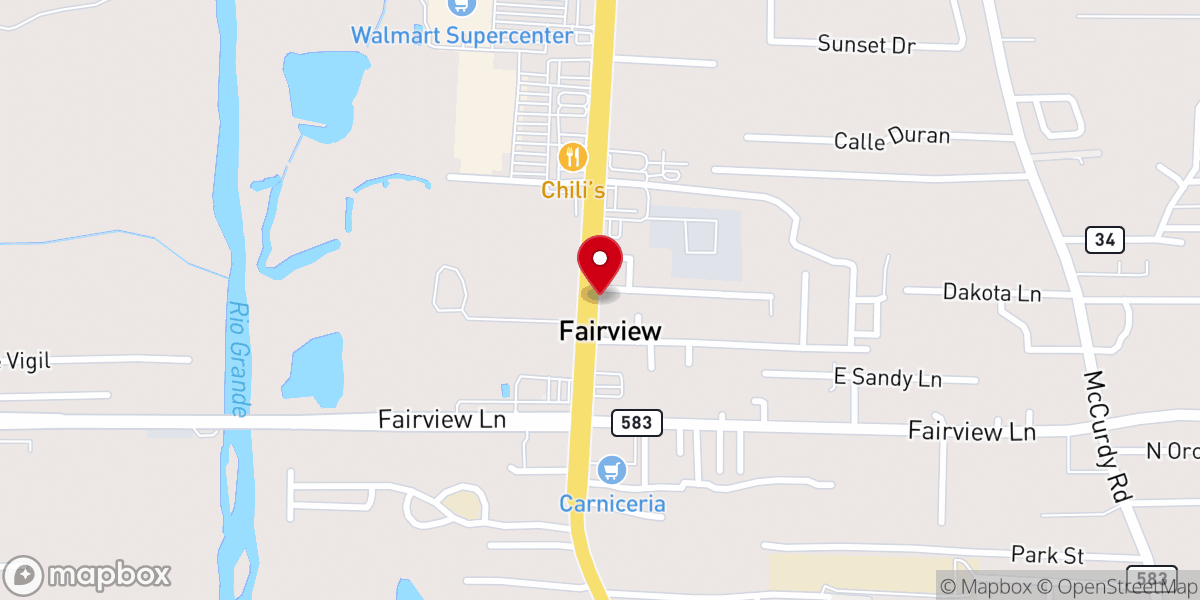 Map showing location of Espanola Valley Church of Christ