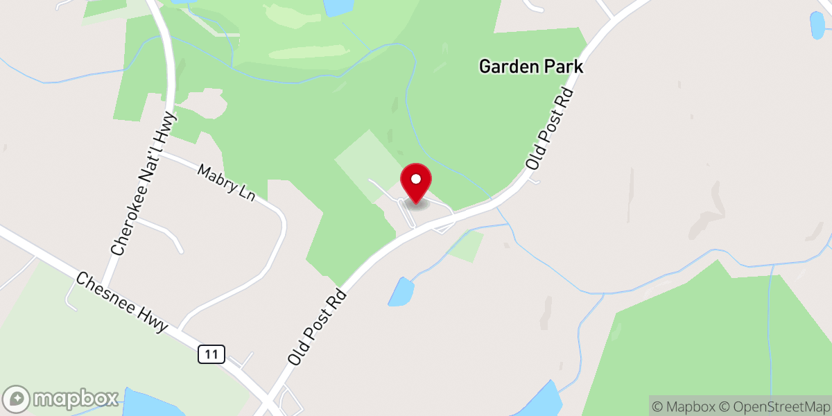 Map showing location of Mount Sinai Baptist Church