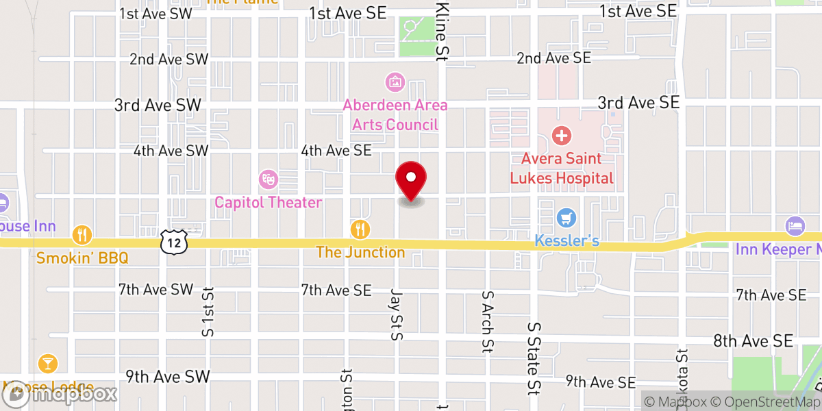 Map showing location of Faith United Methodist Church