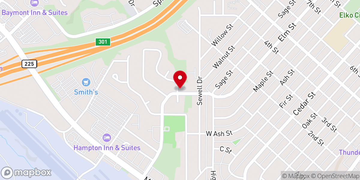 Map showing location of Nazarene Church