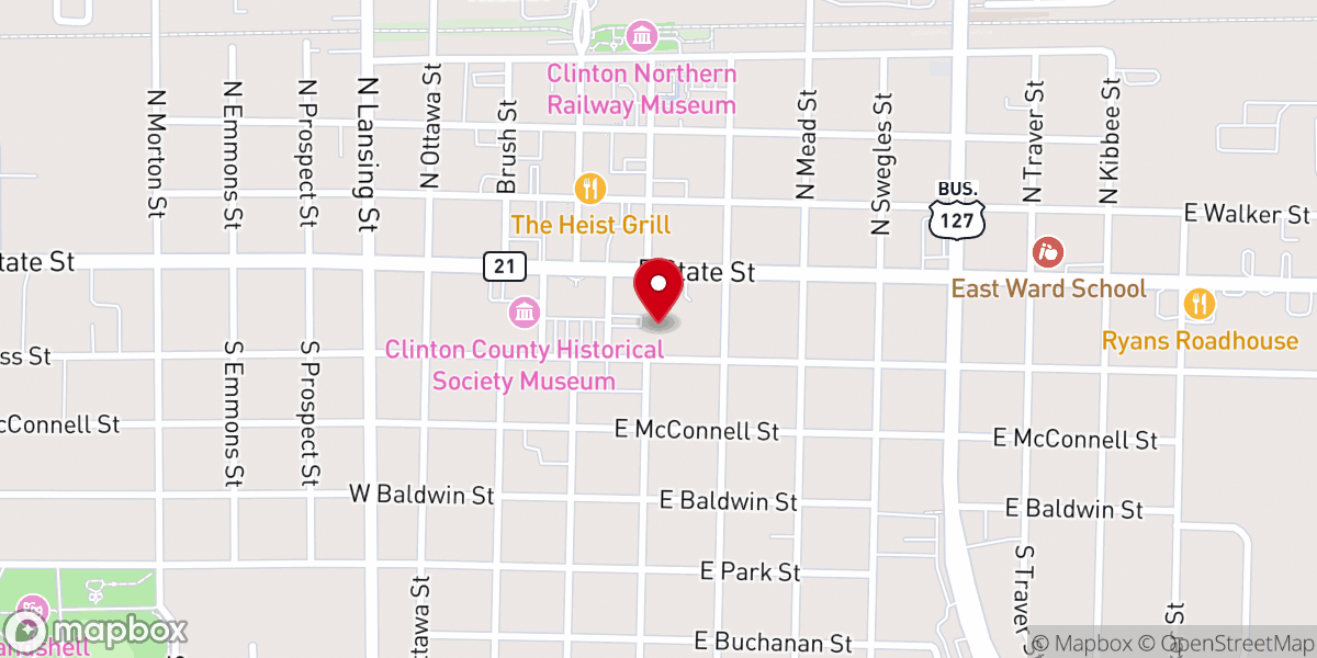 Map showing location of St. Joseph Catholic School