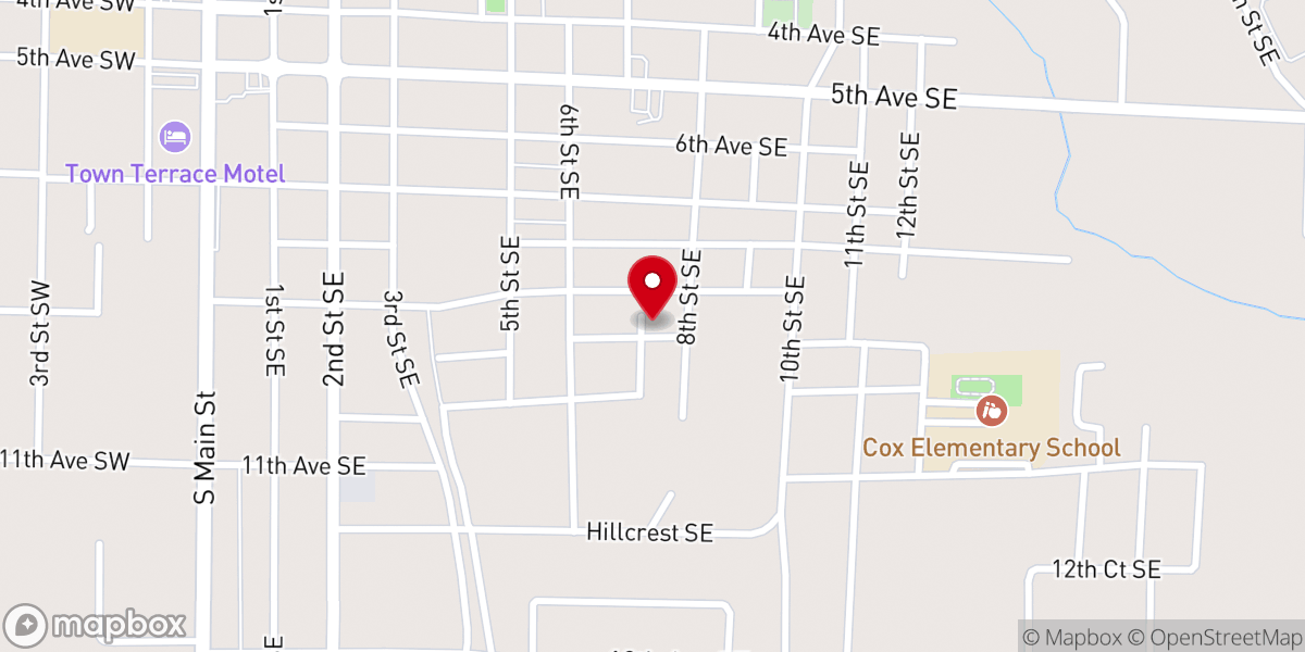 Map showing location of St James Church-God In Christ