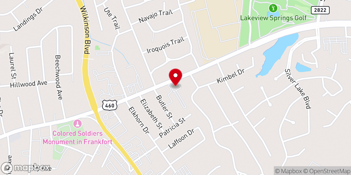 Map showing location of Elevate Church