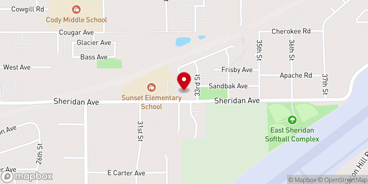 Map showing location of Open Gate Fellowship Church