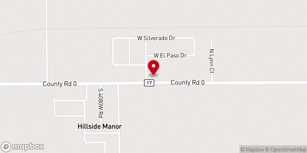 Map showing location of First Assembly of God Church