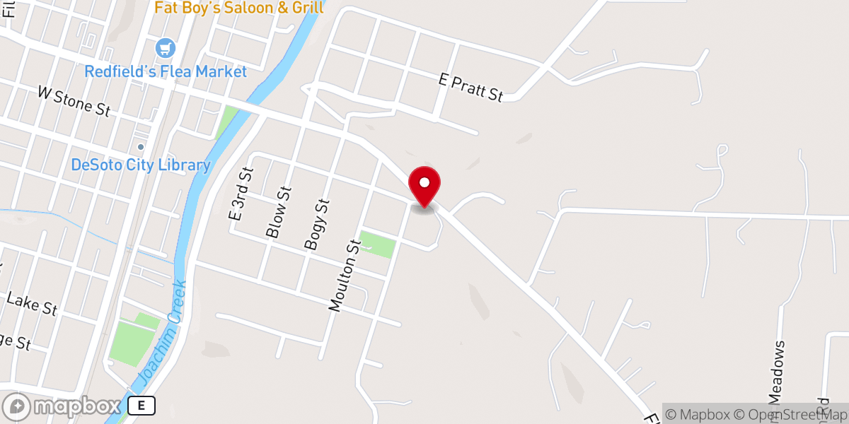 Map showing location of Contact De Soto Food Pantry