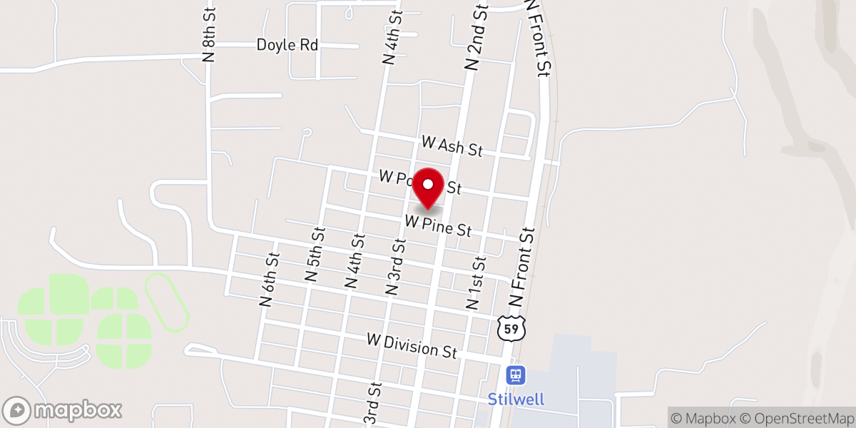 Map showing location of FIRST CHRISTIAN CHURCH