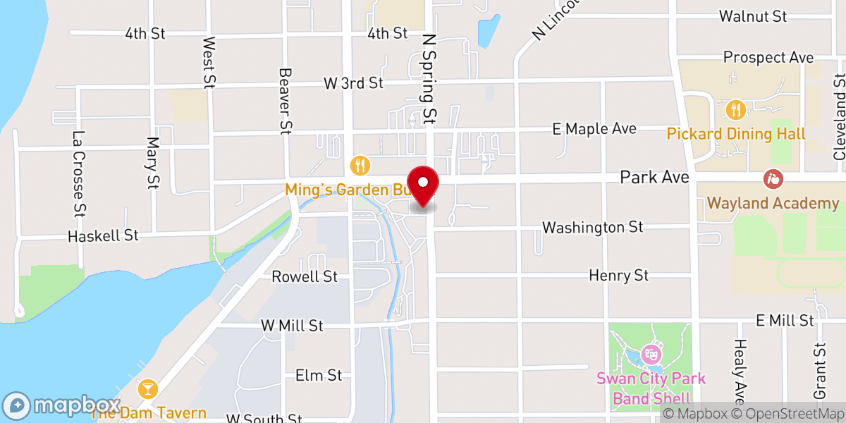Map showing location of Walldog Mural - Church History