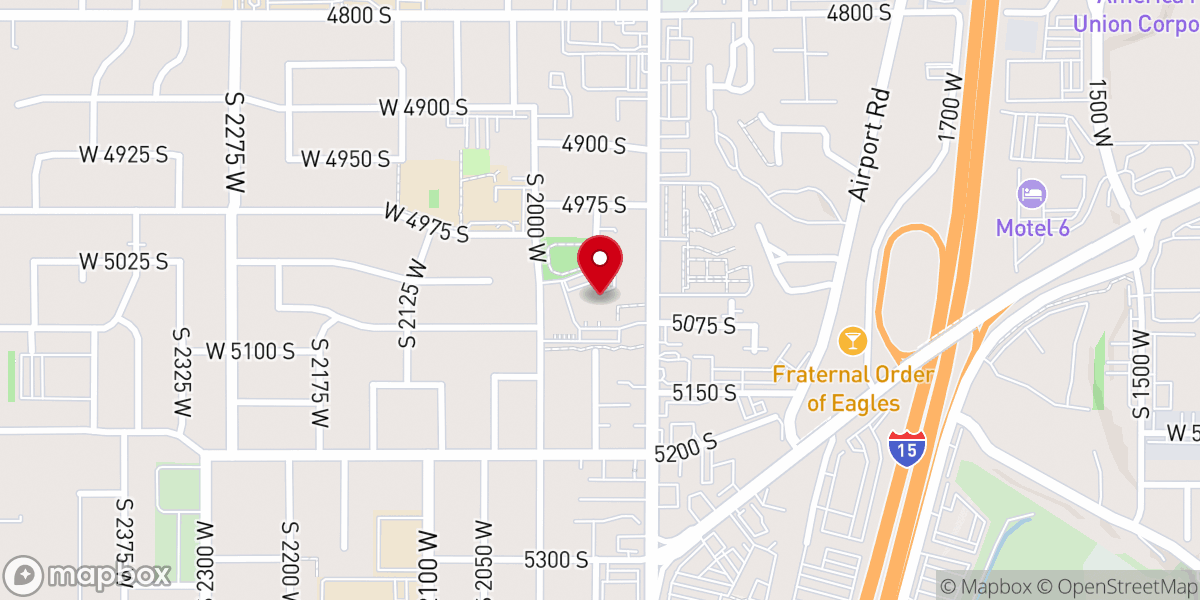 Map showing location of New Hope Lutheran Church