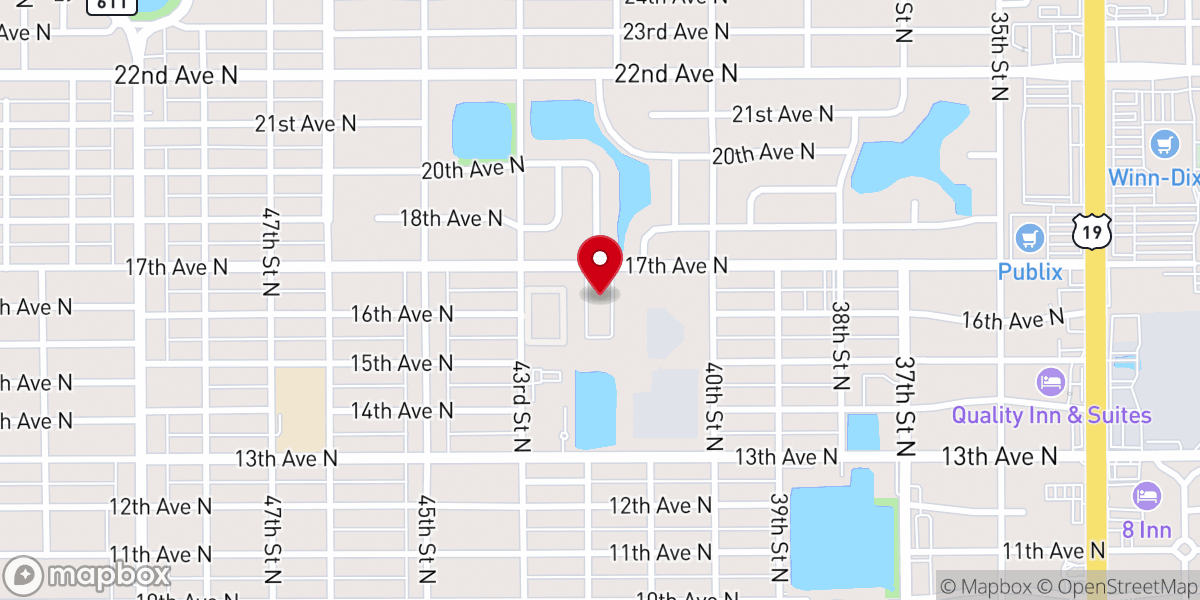 Map showing location of GT Church FL