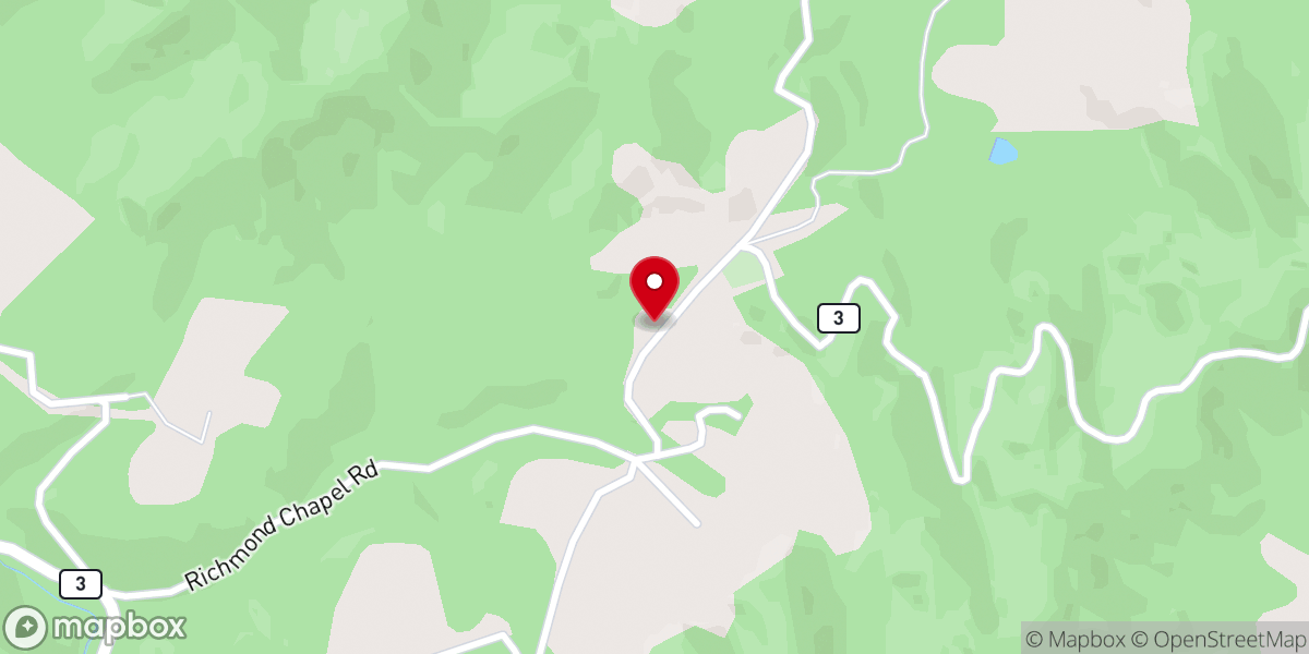 Map showing location of Richmond Chapel United Methodist Church