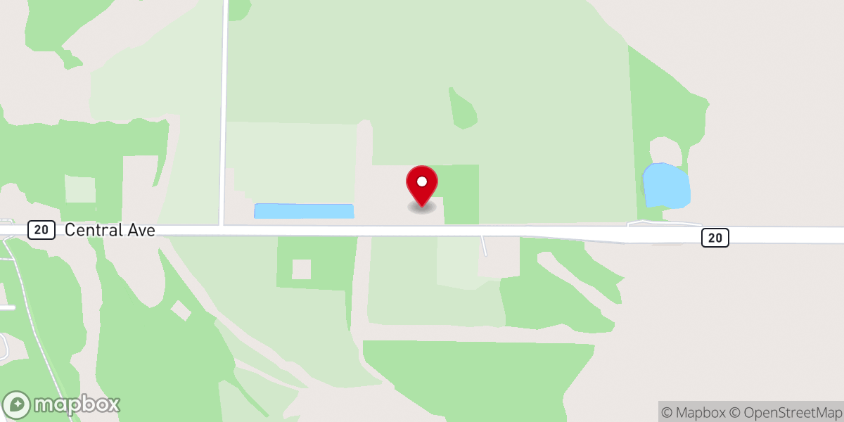 Map showing location of Calhoun Liberty Ministry Center