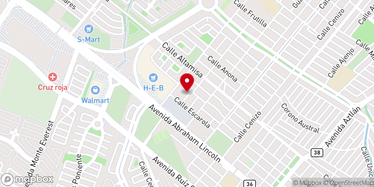 Map showing location of Iglesia Bautista Torre Fuerte