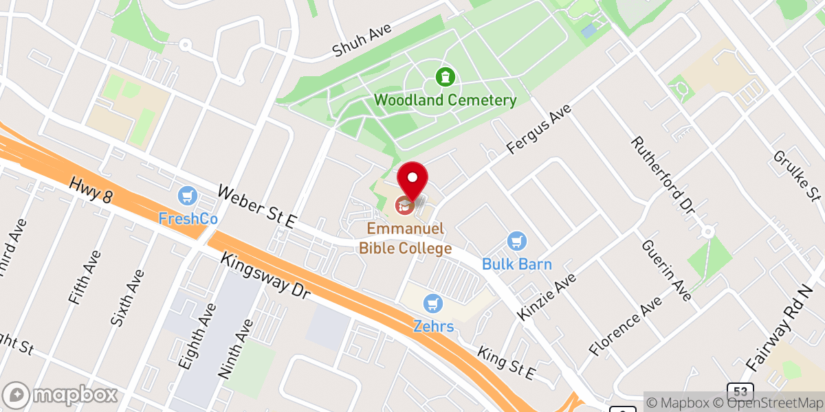 Map showing location of Base Church City