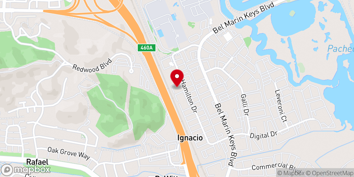 Map showing location of A and P Moving Inc