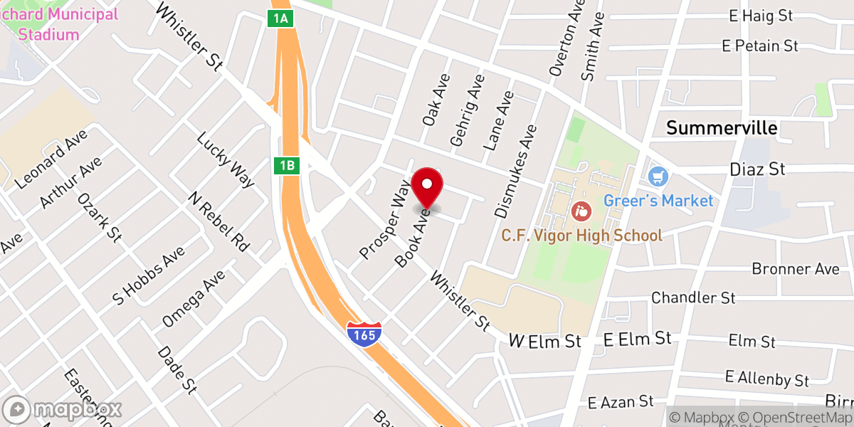 Map showing location of Church of God in Christ Holiness
