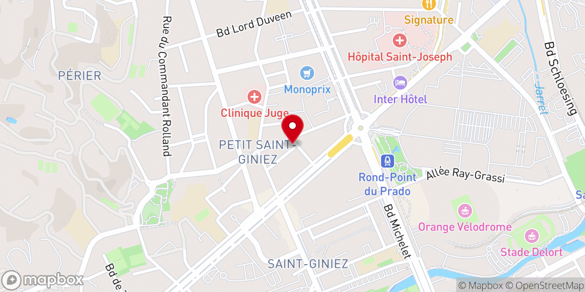 Map showing location of ULIF Marseille