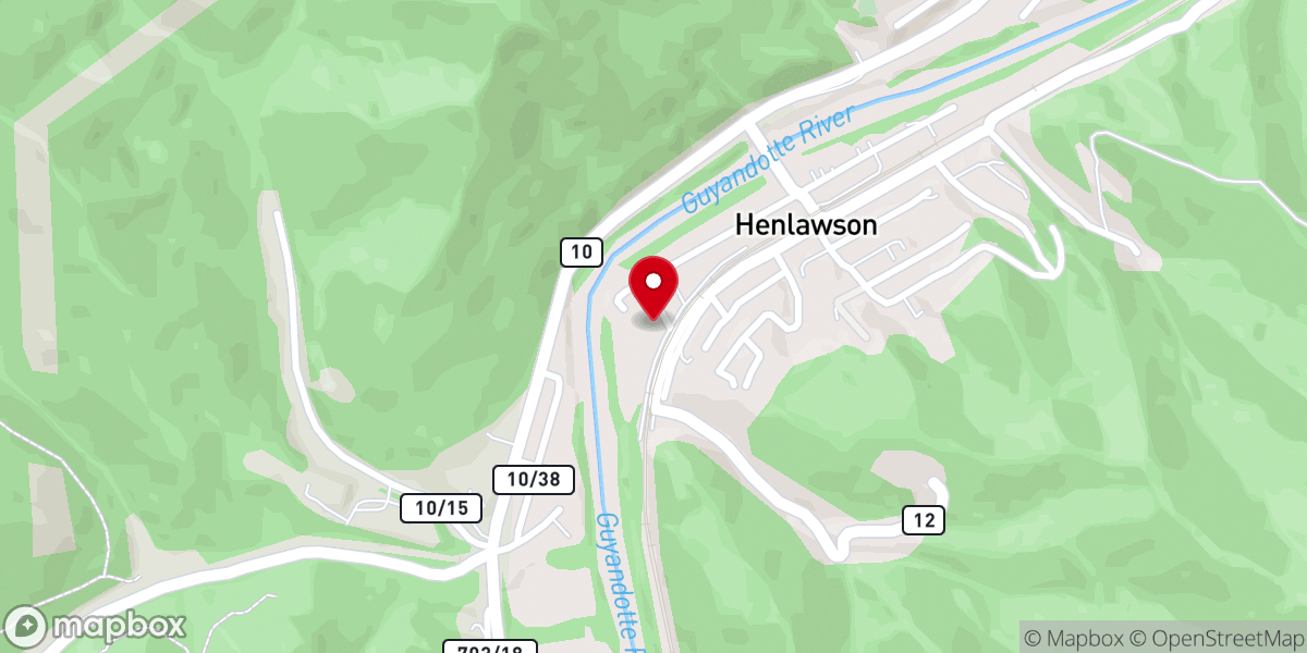 Map showing location of Trinity Freewill Baptist Church
