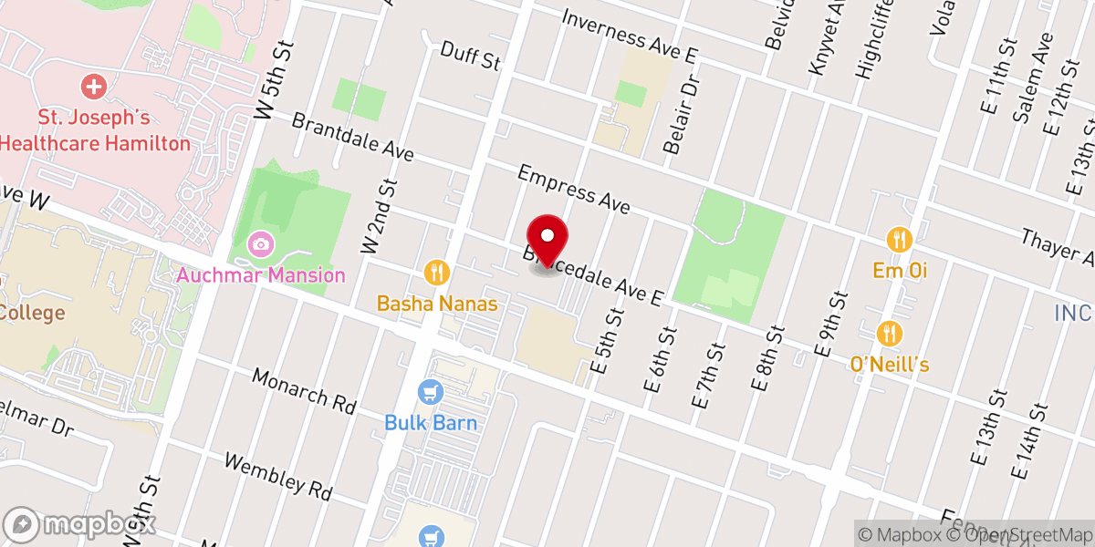 Map showing location of Sts. Peter and Paul Catholic Church