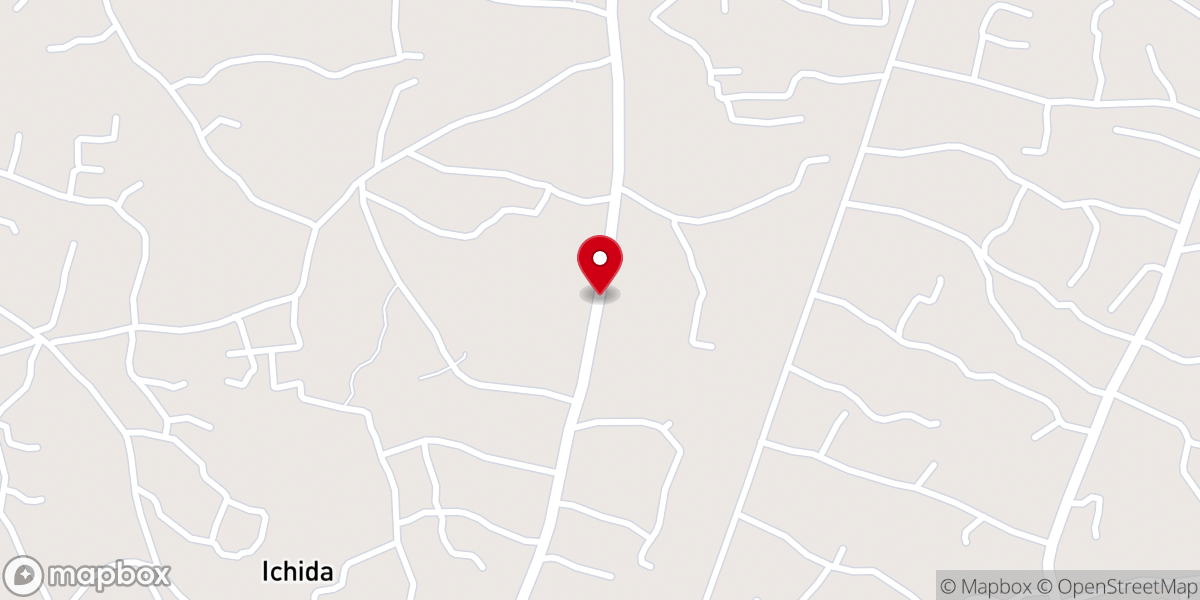 Map showing location of St George's Anglican Church Akwaeze (The city of Joy)