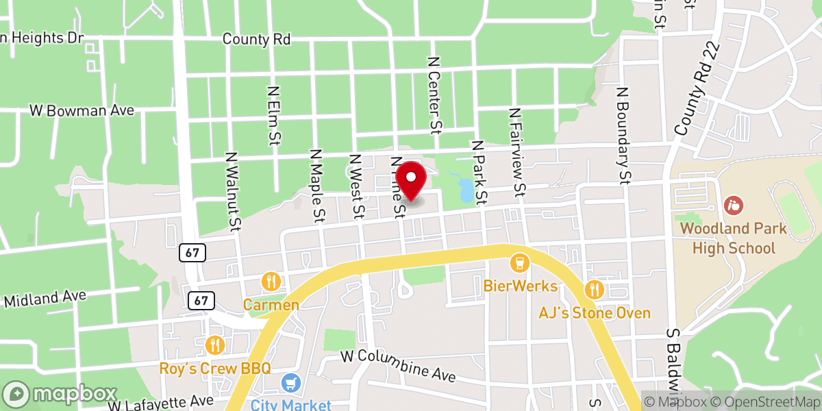 Map showing location of Emmaus Fellowship