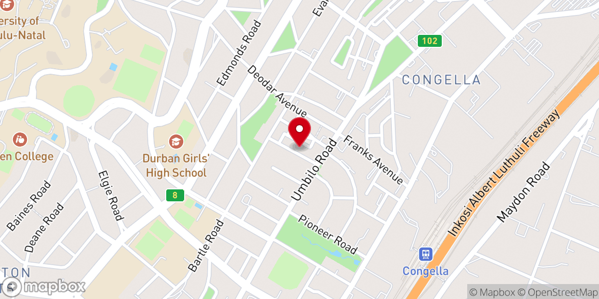 Map showing location of Apostolic Faith Mission (AFM) Sycamore Church