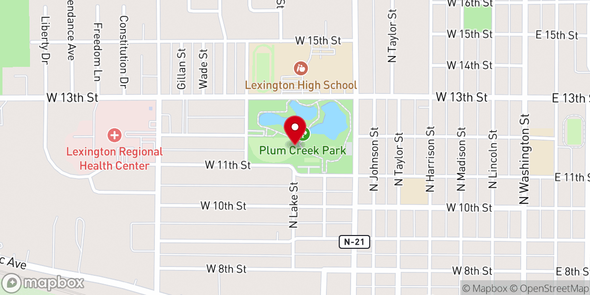 Map showing location of Thunder Road Ministries
