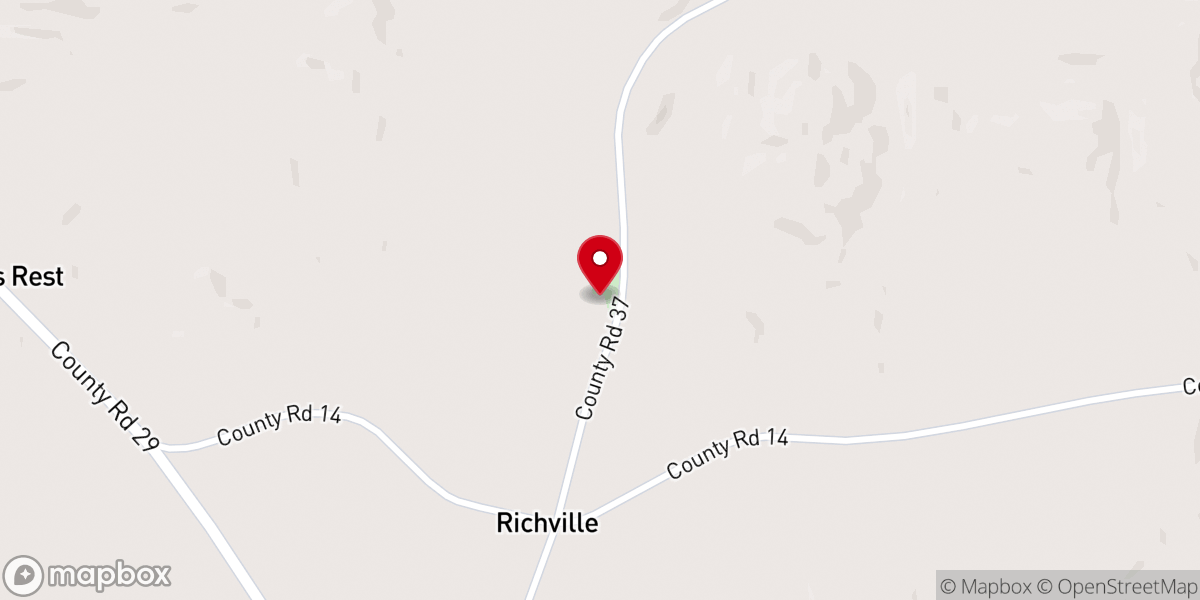 Map showing location of Swamp Creek Primitive Baptist Church