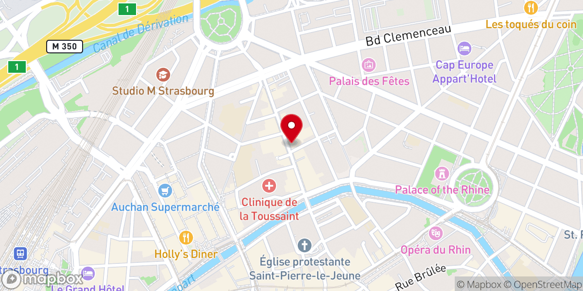 Map showing location of Notre-Dame du Rosaire