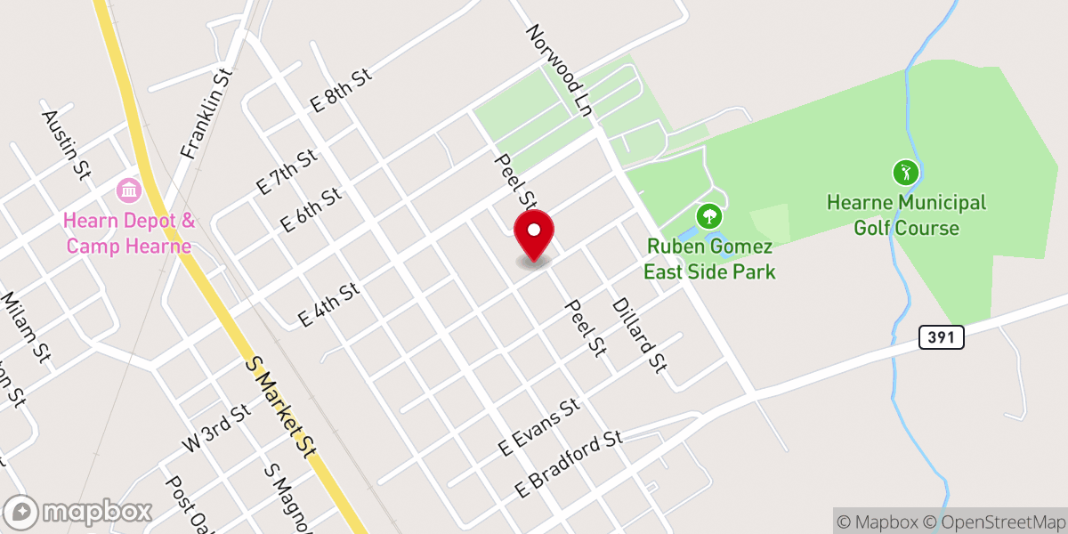 Map showing location of River of Life Christian Center