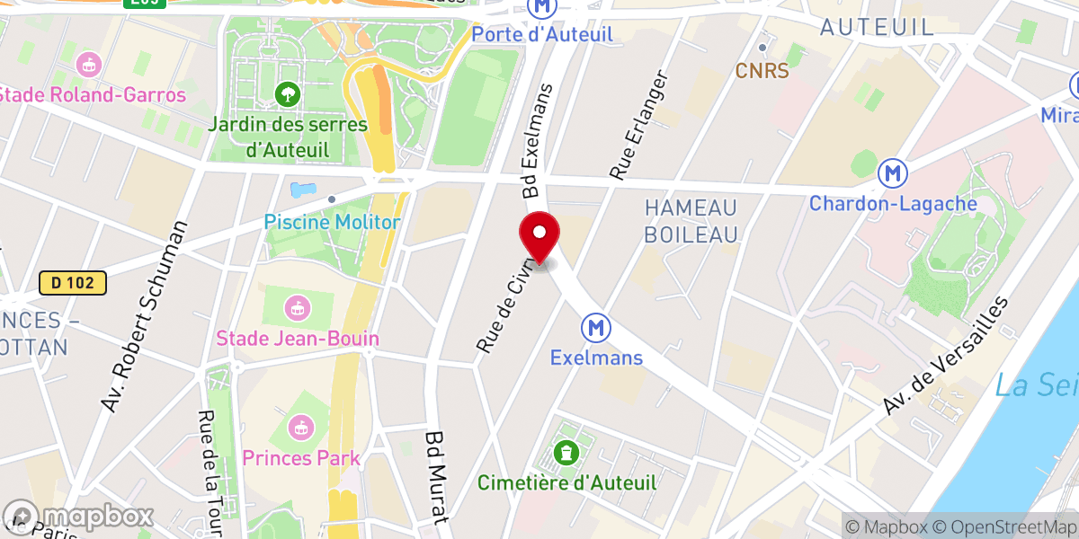 Map showing location of Église Notre Dame du Signe