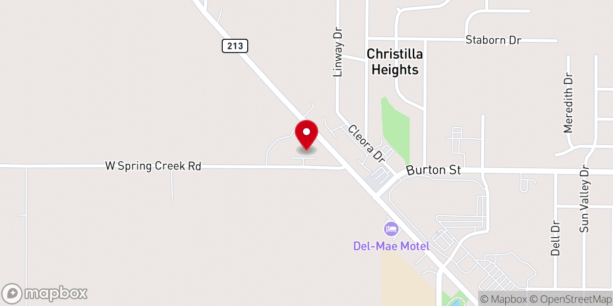 Map showing location of Gateway Open Bible Church