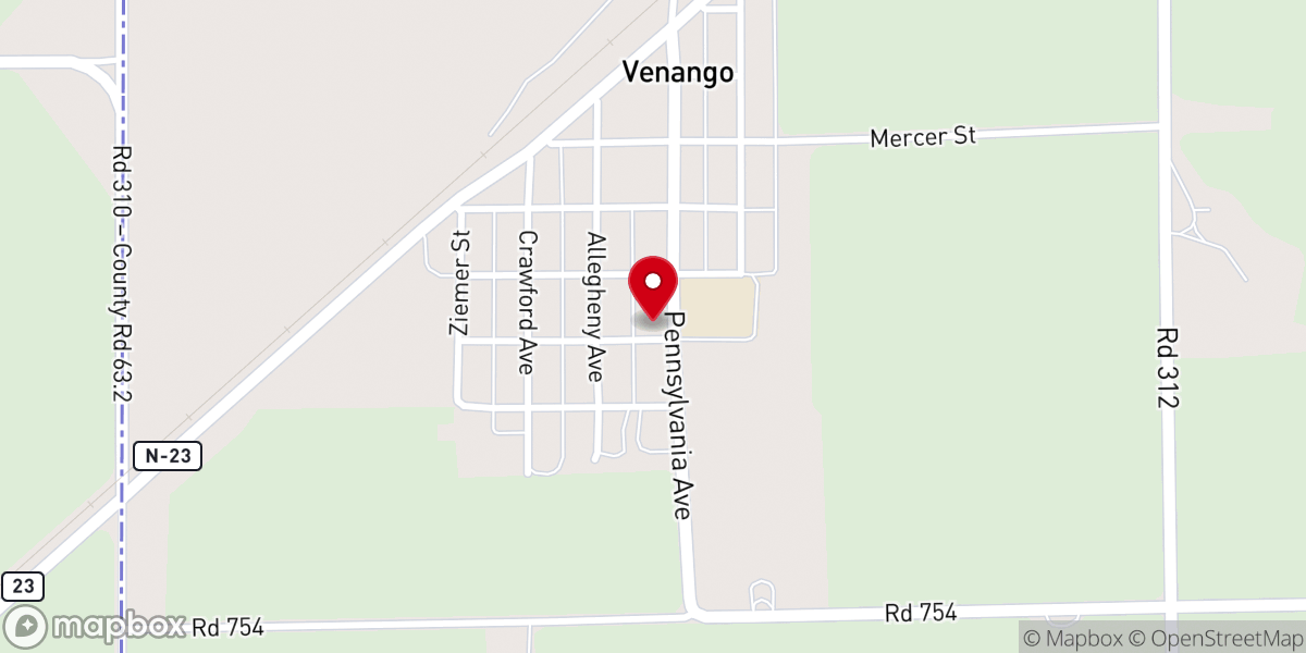 Map showing location of St Paul's Lutheran Church