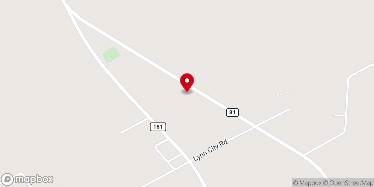 Map showing location of Neals Chapel General Baptist Church