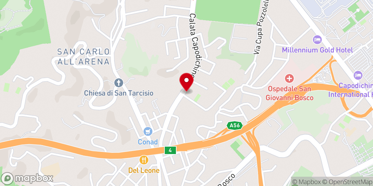 Map showing location of Parrocchia Di Nostra Signora di Lourdes