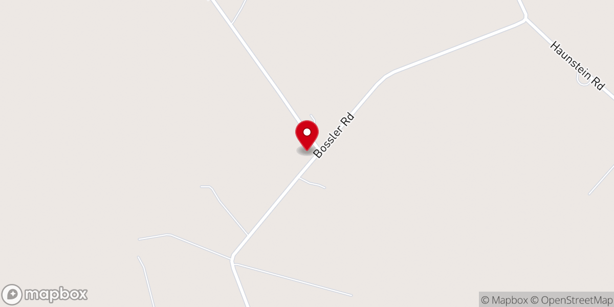Map showing location of Bosslers Church