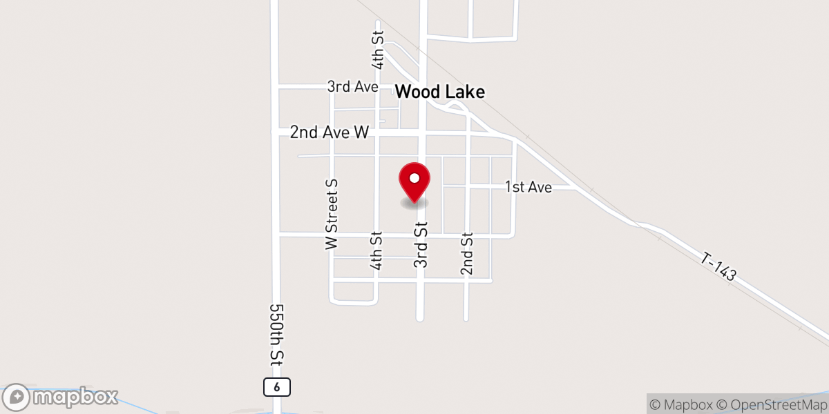 Map showing location of St John's Lutheran Church