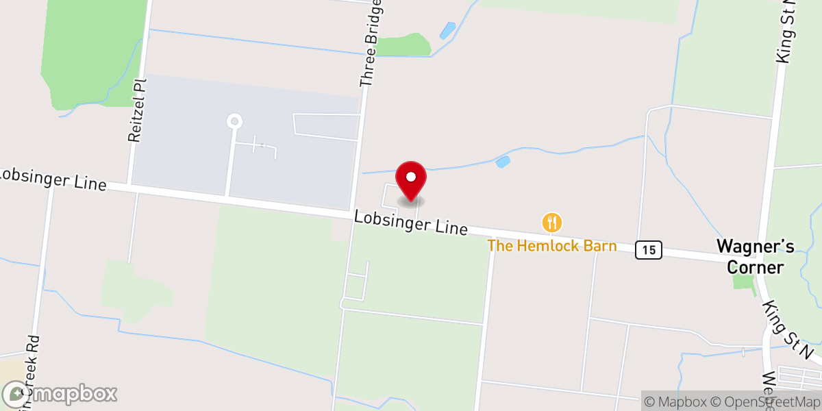Map showing location of Trinity Bible Chapel